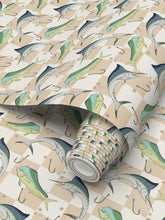 Load image into Gallery viewer, Retro Bills + Bulls Wallpaper