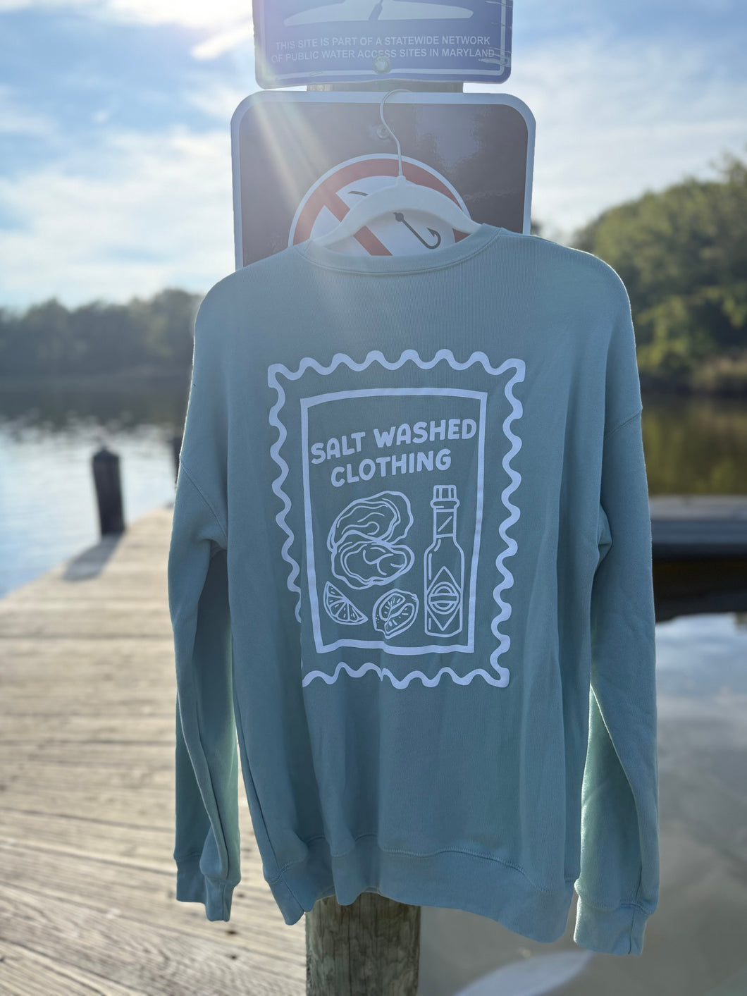 Oyster Stamp Crewneck