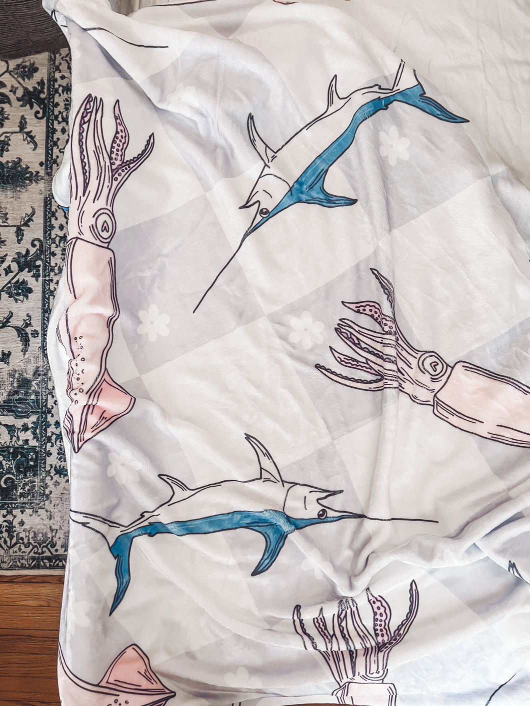 Swordfish Plush Blanket