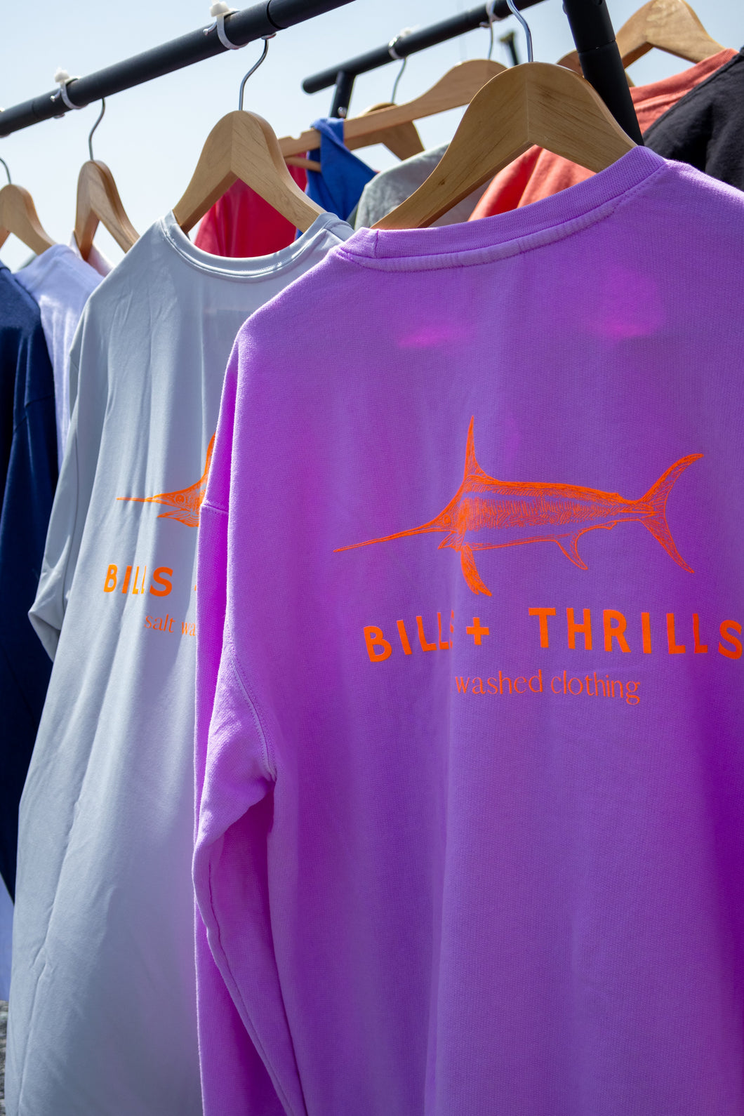 Bills + Thrills Neon Violet Crewneck