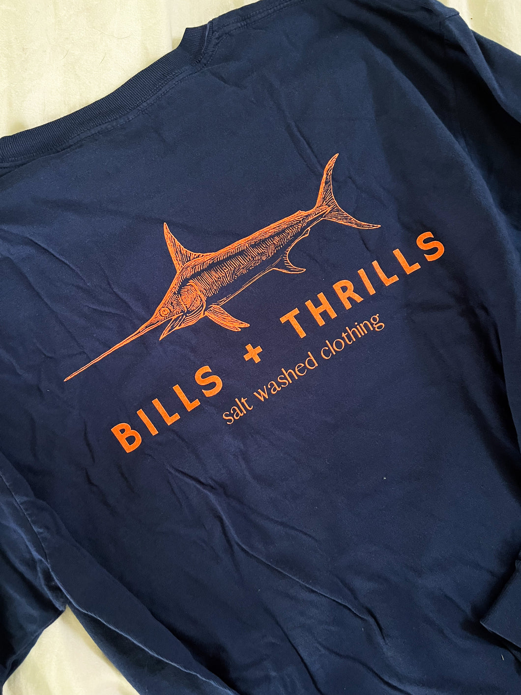 Bills + Thrills Neon Orange Long Sleeve