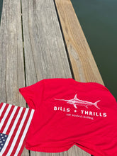 Load image into Gallery viewer, Bills &amp; Thrills Patriotic Cropped Tee 🇺🇸
