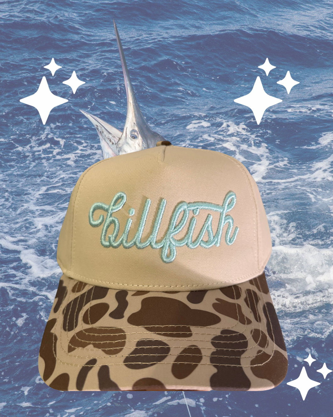 Billfish Retro Camo Hat✨